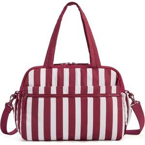 Women Peppermint Candy Imported Lightweight Water Resistant Gym Carry On Bag